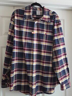 Brooks‎ Brothers XXL 1818 Regent Plaid Check Long Sleeve Button Down